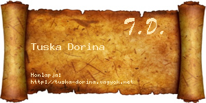 Tuska Dorina névjegykártya