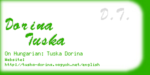 dorina tuska business card